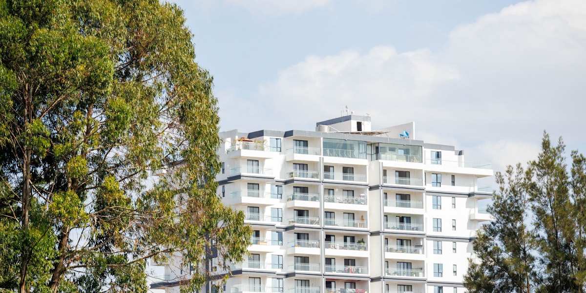 Modern Kenyan apartment building
